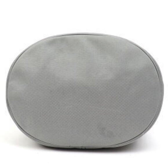 Balenciaga Wheel Drawstring Bucket Bag Gray Nylon Top Handle Crossbody - Picture 6 of 14